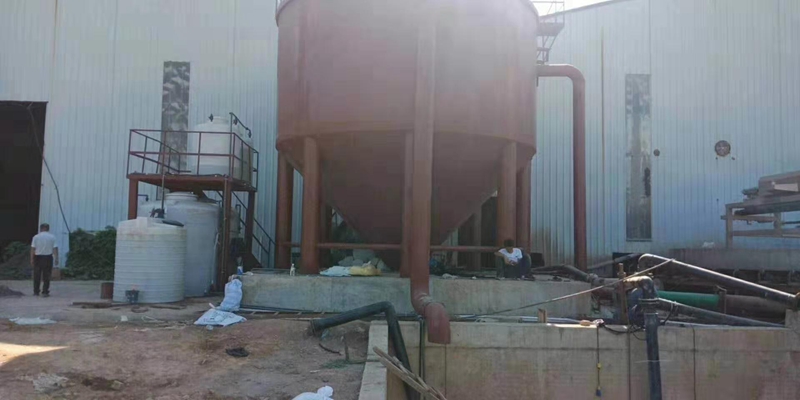 安徽池州200吨沙场废水设备安装结束